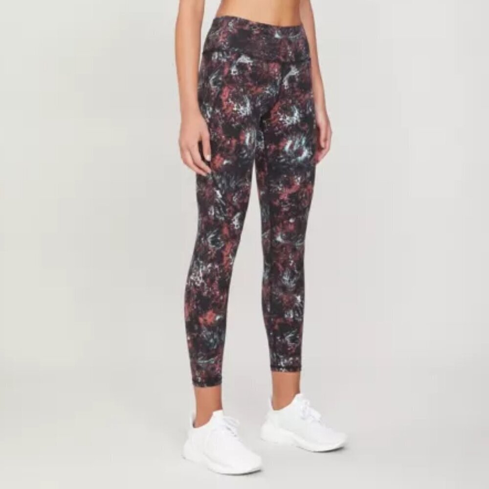 Sweaty Betty Power 7/8 leggings compression yoga active floral pixelated new XS